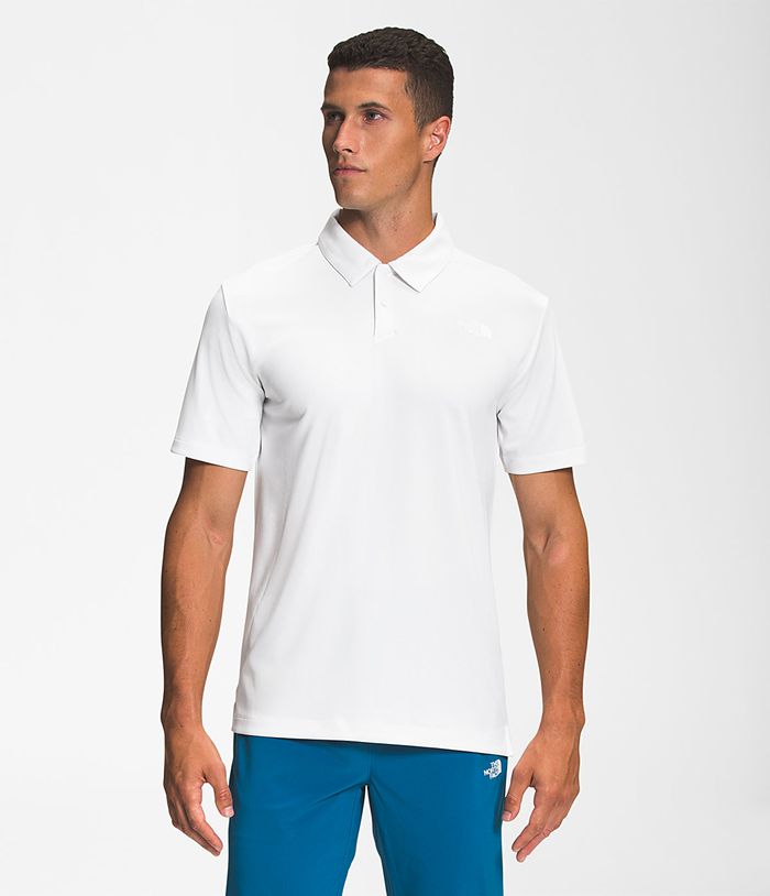 The North Face T-Shirts Wander Polo White - Mens - Thailand MJCKG-4167